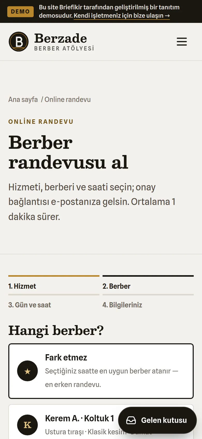 Mobil online randevu