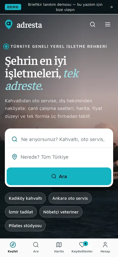 Firma Rehberi Sitesi ve Yazılımı — mobil görünüm