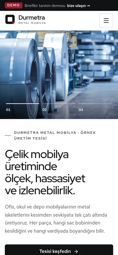 Üretim Takip Yazılımı (MES) — mobil görünüm