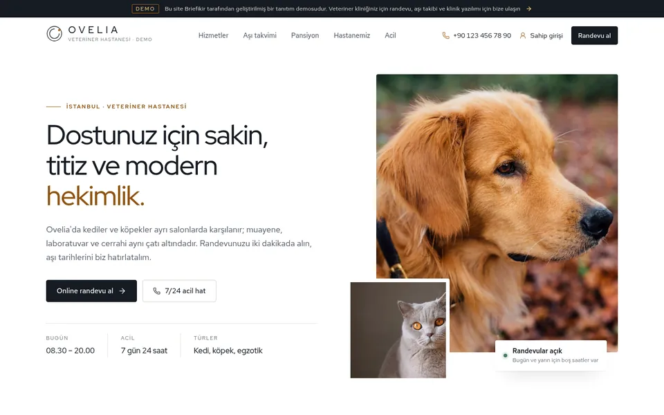 Veteriner Klinik Yazılımı — masaüstü görünüm