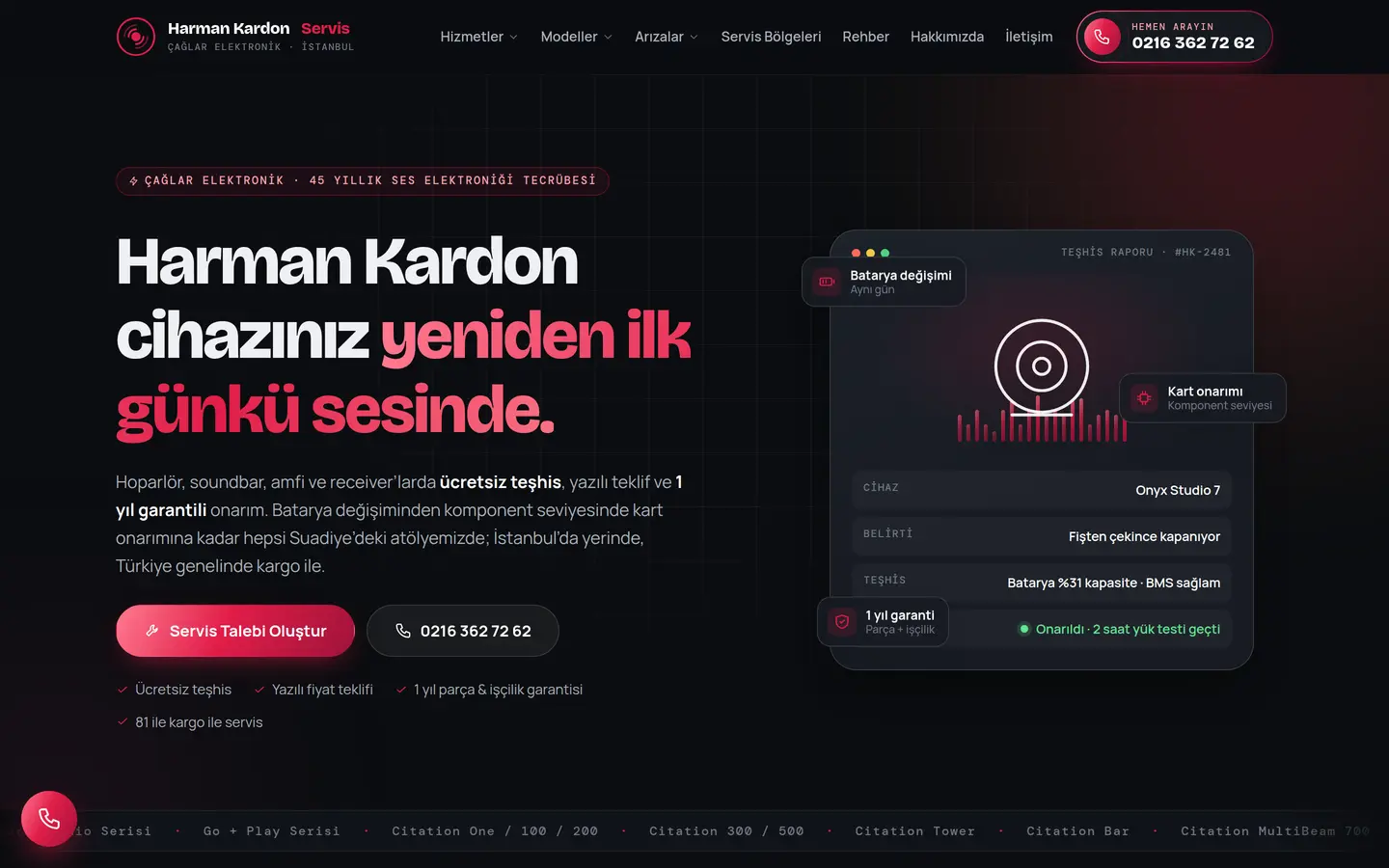 Harman/Kardon Teknik Servis