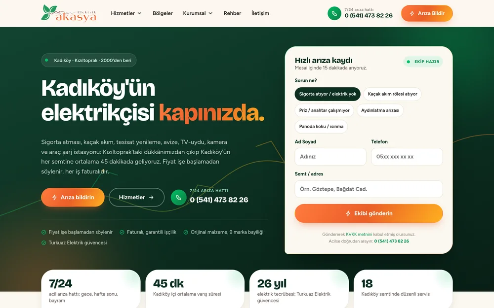 Akasya Elektrik — Kadıköy Elektrikçi Sitesi