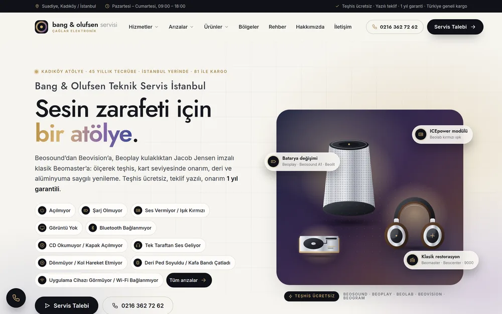 Bang & Olufsen Servisi