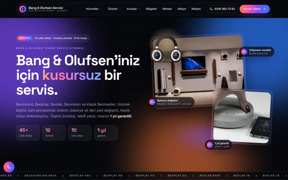 Bang & Olufsen Teknik Servis