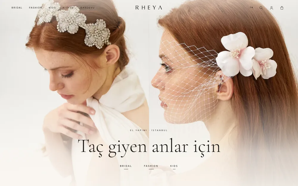 RHEYA web sitesi ekran görüntüsü