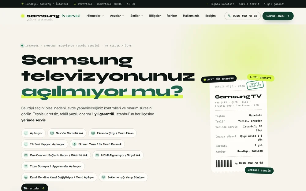 Samsung TV Servisi