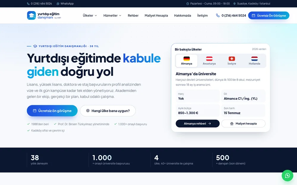 Yurtdışı Eğitim Danışmanı